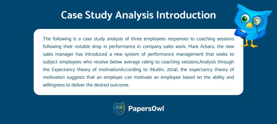 How to introduce a case study in an essay examples